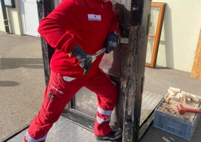 Halligan-Tool Gewaltsame Türöffnung Feuerwehr Einsatz Training